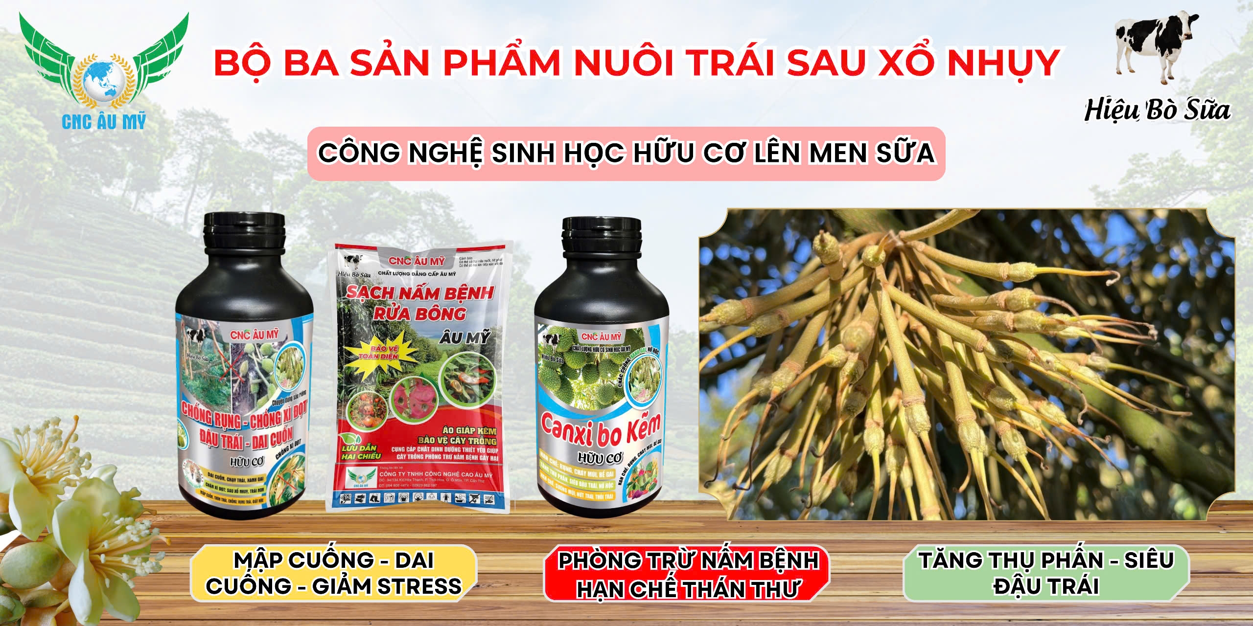 BỘ SẢN PHẨM NUÔI TRÁI SAU XỔ NHỤY