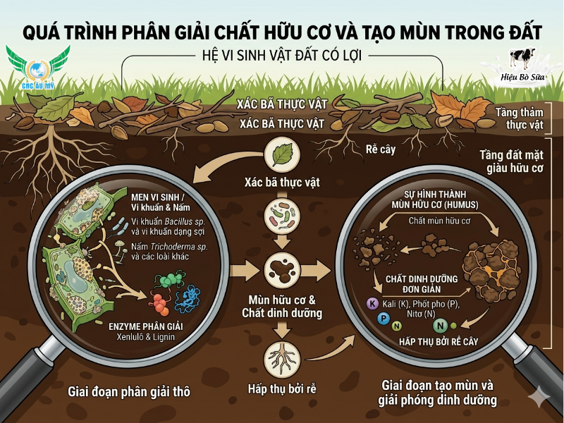 MEN VI SINH TRONG ĐẤT CANH TÁC THEO HƯỚNG HỮU CƠ BỀN VỮNG