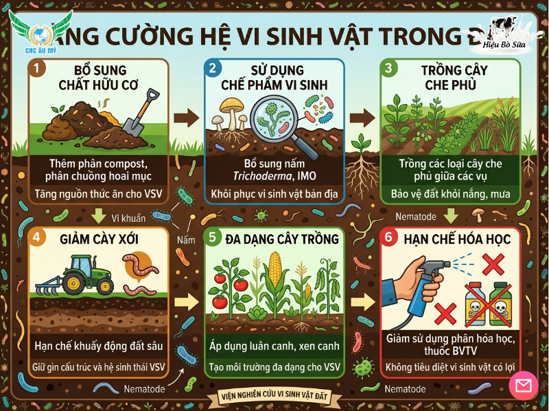 KỸ THUẬT TĂNG HỆ VI SINH VẬT TRONG ĐẤT MỘT CÁCH TỰ NHIÊN
